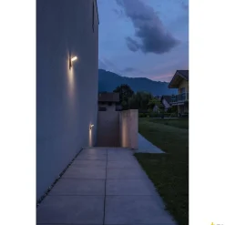 ORDI, lampa ścienna outdoor, LED, 3000K, antracyt, z czujnikiem (232915) - SLV