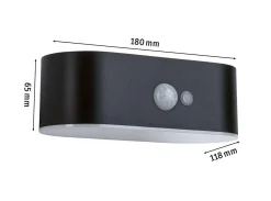 Outdoor Solar kinkiet Adya IP44 3000K PIR (PL94571) - PAULMANN