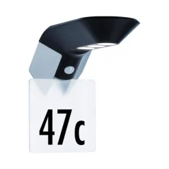 Outdoor Solar Kinkiet Soley IP44 3000K 100lm czujnik ruchu Antracyt (PL94250) - PAULMANN