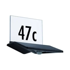 Outdoor Solar Kinkiet z numerem domu Yoko IP44 3000K 150lm czujnik ruchu Antracyt (PL94243) - Paulmann