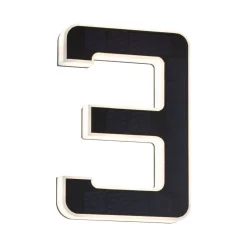 Outdoor Solar numer domu 3 3000K IP44 Wymienny akumulator (PL79844) - PAULMANN