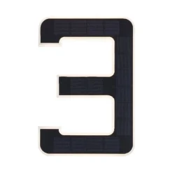 Outdoor Solar numer domu 3 3000K IP44 Wymienny akumulator (PL79844) - PAULMANN