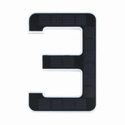 Outdoor Solar numer domu 3 3000K IP44 Wymienny akumulator (PL79844) - PAULMANN