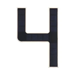 Outdoor Solar numer domu 4 3000K IP44 Wymienny akumulator (PL79845) - PAULMANN