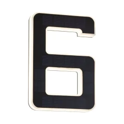 Outdoor Solar numer domu 6 3000K IP44 Wymienny akumulator (PL79847) - PAULMANN