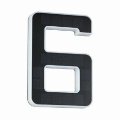 Outdoor Solar numer domu 6 3000K IP44 Wymienny akumulator (PL79847) - PAULMANN