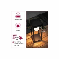 Outdoor Solar obiekt świetlny Marisol IP44 3000K PIR (PL94573) - PAULMANN
