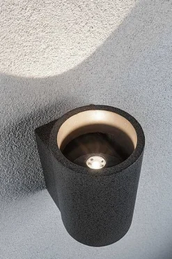 Outdoor 230V kinkiet Concrea 6,8W IP65 czarny 3000K Sandstone Cement (PL94500) - Paulmann