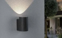 Outdoor 230V kinkiet Concrea 6,8W IP65 czarny 3000K Sandstone Cement (PL94500) - Paulmann