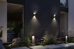 Outdoor 230V opr. słupkowa Concrea 6,8W IP65 czarny 3000K Sandstone Cement (PL94502) - Paulmann