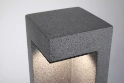 Outdoor 230V opr. słupkowa Concrea 6,8W IP65 czarny 3000K Sandstone Cement (PL94501) - Paulmann