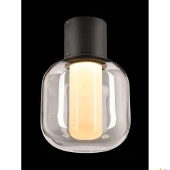 OVALISK CL, zewnętrzna oprawa sufitowa natynkowa LED, kolor antracytowy, przełącznik CCT, 3000/4000 K (1004677) - SLV