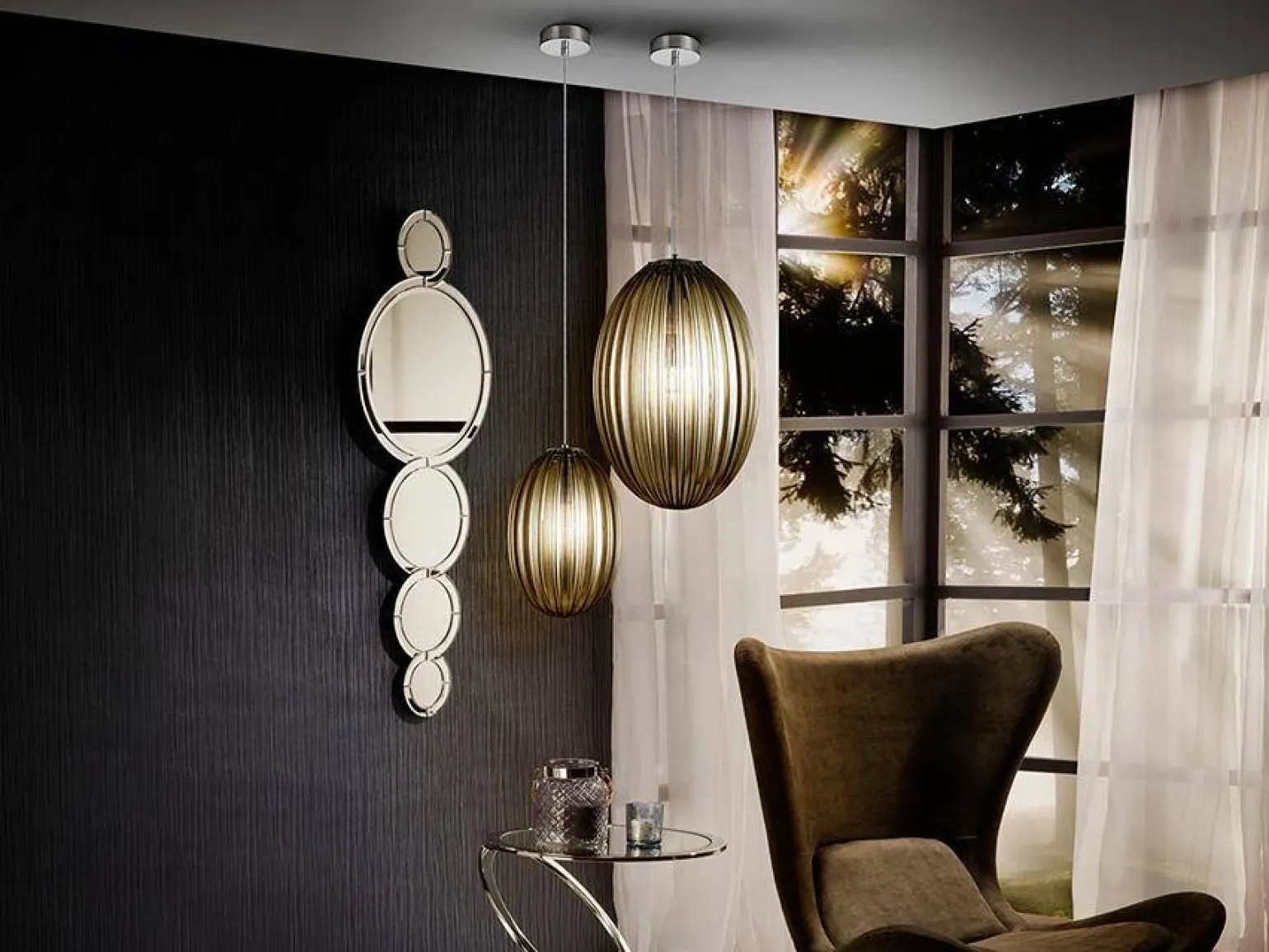 Ovila lampa wisząca 1L (752084) - Schuller