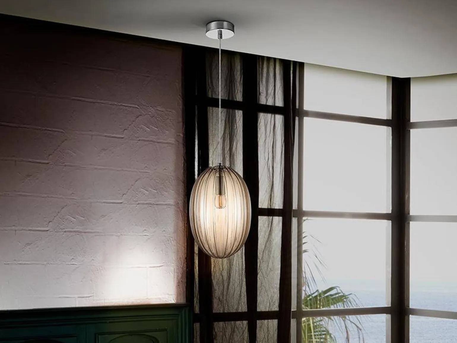 Ovila lampa wisząca 1L (752183) - Schuller