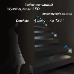 Oświetlenie schodowe z czujką ruchu (VL- LS-PIR-61) - Livolo