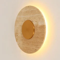 Ozdobny kinkiet z trawertynu MAXLIGHT W0417 KINKIET SUN 14W