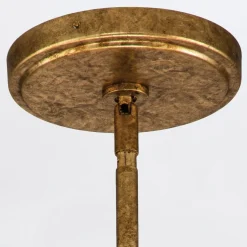 Ozdobny żyrandol Sawgrass - 3 źródła światła - Płatkowe złoto (QN-SAWGRASS-3-DG-O) - Quintiesse