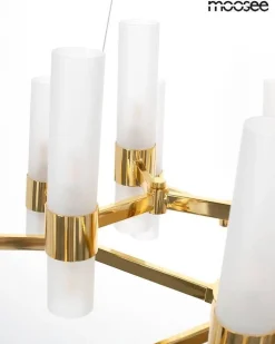 Ozdobny żyrandol TUBS 18 złota (MSE1501100457) - Moosee