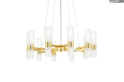 Ozdobny żyrandol TUBS 10 złota (MSE1501100456) - Moosee