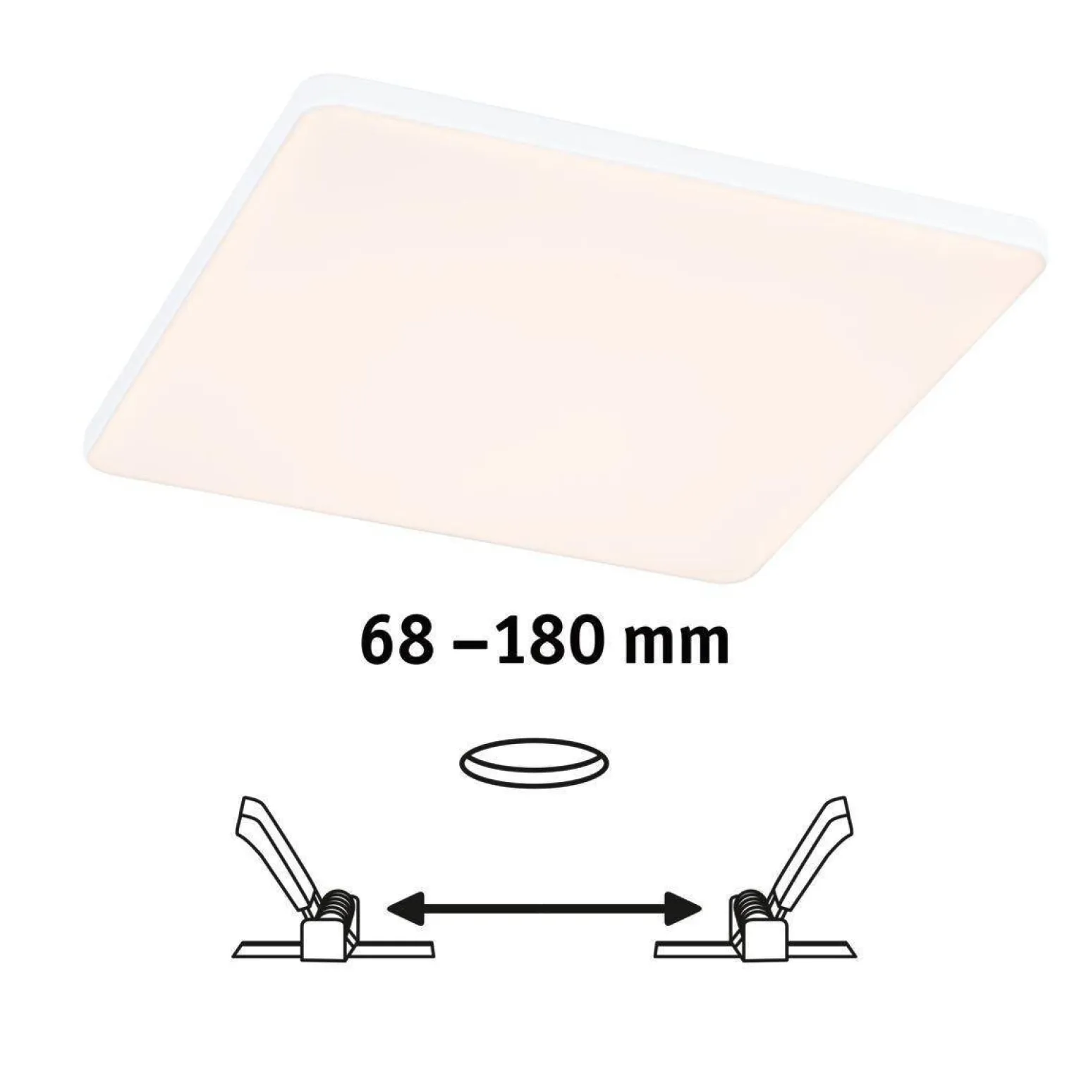 Panel bezramkowy Veluna VariFit 200x200mm 3000K DIM (PL79949) - PAULMANN