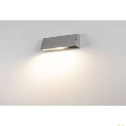 PEMA, lampa ścienna outdoor, TC-(D,H,T,Q)SE, IP44, prostokątna, srebrnoszara, maks. 15W (230034) - SLV