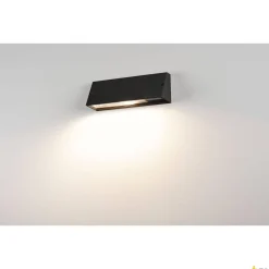 PEMA, lampa ścienna outdoor, TC-(D,H,T,Q)SE, IP44, prostokątna, czarna, maks. 15W (230030) - SLV