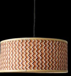 PHIL Lampa wisząca, pleciony bambus, przewód tekstylny czarny (LY01PHI/D50/NA) - LYOMA
