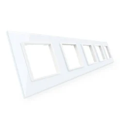 Pięciokrotna biała ramka szklana (GPF-5-61) LIVOLO