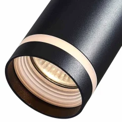 Pipe Ring Track Pendant Light Black 1xGU10 (ML7673) - Eko-Light