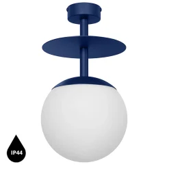 PLAAT B granatowa lampa przysufitowa / plafon z podwyższoną szczelnością IP44 (PLB1130S3) - Ummo