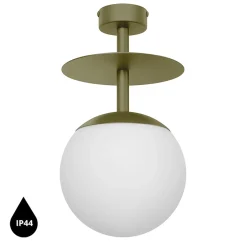 PLAAT B oliwkowa lampa przysufitowa / plafon z podwyższoną szczelnością IP44 (PLB1140S3) - Ummo