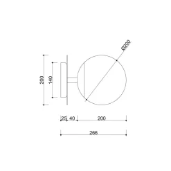 PLAAT C beżowa lampa ścienna / kinkiet (PLC110000) - Ummo