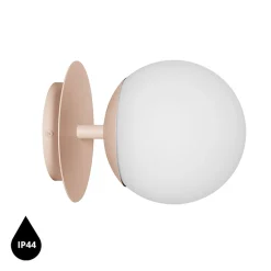 PLAAT C beżowa lampa ścienna / kinkiet z podwyższoną szczelnością IP44 (PLC1100S0) - Ummo