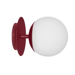PLAAT C burgundowa lampa ścienna / kinkiet (PLC14000) - Ummo