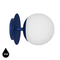 PLAAT C granatowa lampa ścienna / kinkiet z podwyższoną szczelnością IP44 (PLC1130S0) - Ummo