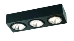 plafon 3 pł. RODOS czarny 3 x G9/48W ARGON 1119