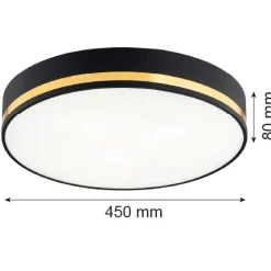 Plafon 3 pł. duży AMORE (6141) - Argon