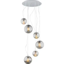 Plafon 6 pł. na okrągłej podsufitce OPTICA ARGON 2529 - żyrandol