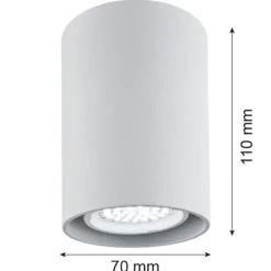 Plafon 1 pł. okrągły TYBER (3117) - Argon