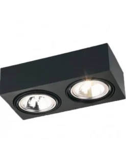 plafon 2 pł. RODOS czarny 2 x G9/48W ARGON 617