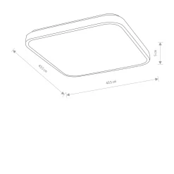 Plafon AGNES LED IP44 kwadrat (10991) - Nowodvorski