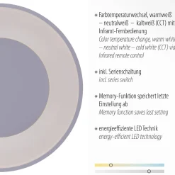 Plafon ANIKA biały (14326-16) - Paul Neuhaus