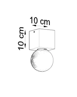 Plafon ARIZ naturalne drewno (SL.0675) - Sollux