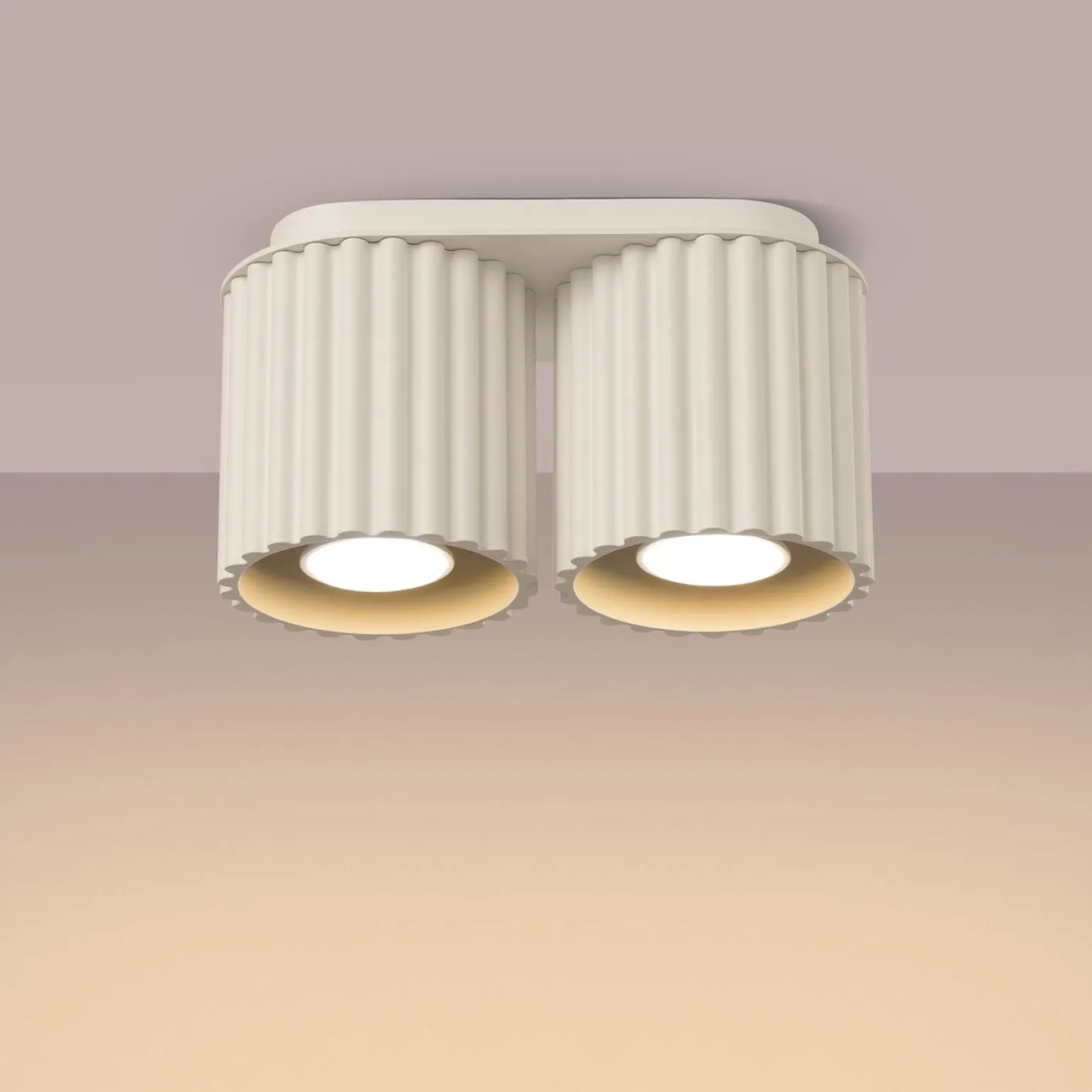 Plafon AURA 2 beżowy GU10 (SL.1790) - Sollux Lighting