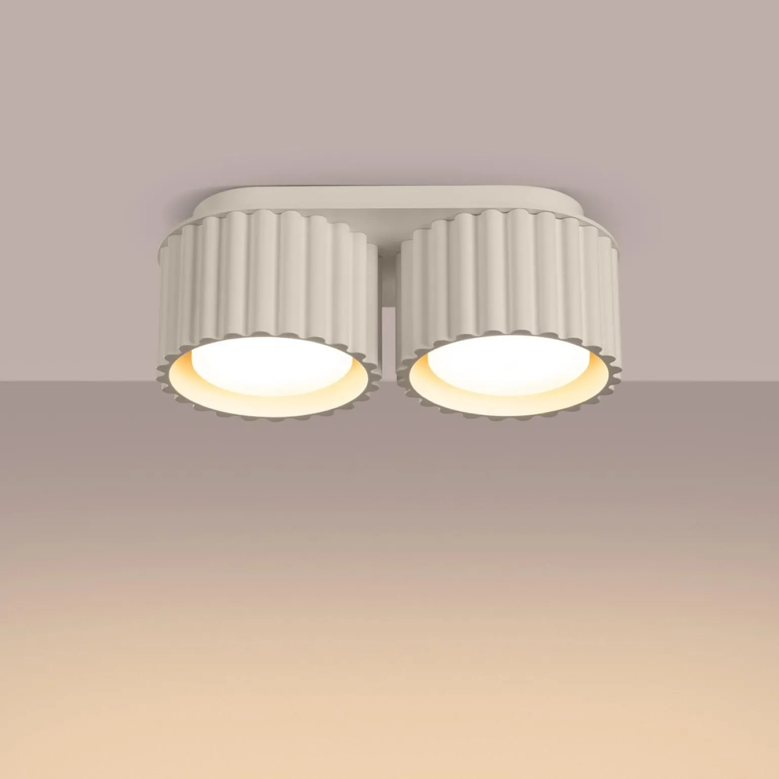 Plafon AURA 2 beżowy Gx53 (SL.1793) - Sollux Lighting