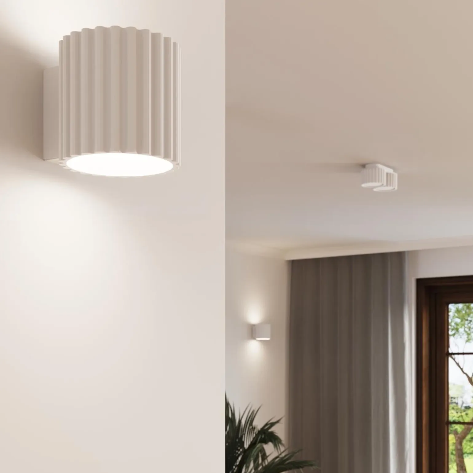 Plafon AURA 1 biały Gx53 (SL.1782) - Sollux Lighting