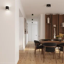 Plafon AURA 1 czarny GU10 (SL.1784) - Sollux Lighting