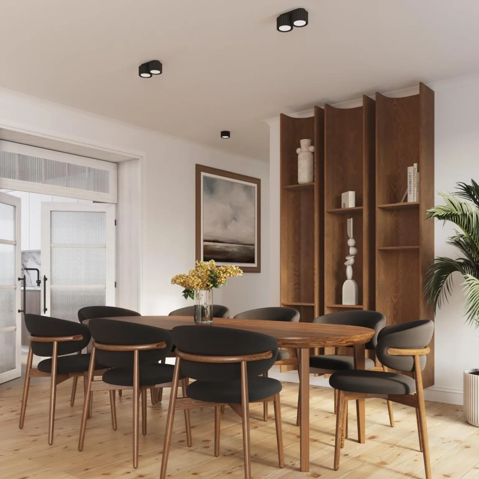 Plafon AURA 1 czarny Gx53 (SL.1787) - Sollux Lighting