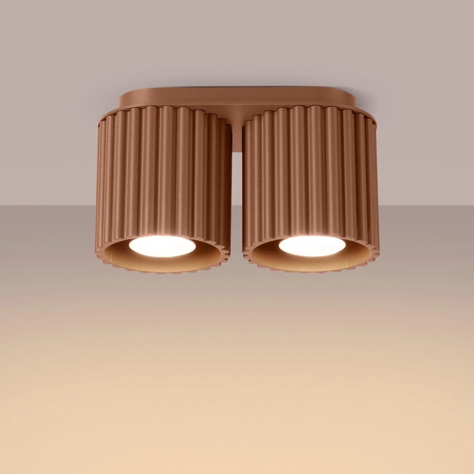Plafon AURA 2 mocca GU10 (SL.1805) - Sollux Lighting
