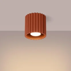 Plafon AURA 1 ochra czerwona GU10 (SL.1799) - Sollux Lighting